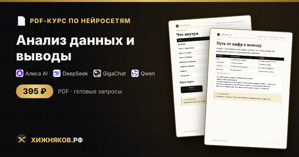 Курс: Анализ данных и выводы
