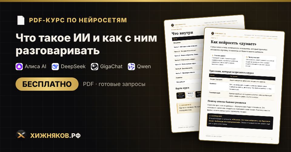 Курс: Что такое ИИ и как с ним разговаривать