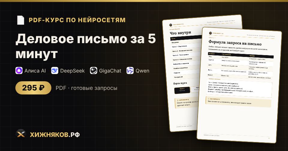 Курс: Деловое письмо за 5 минут