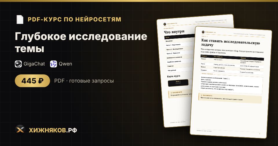 Курс: Глубокое исследование темы