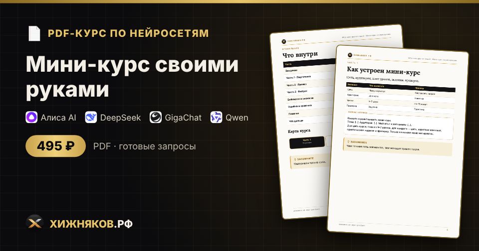 Курс: Мини-курс своими руками
