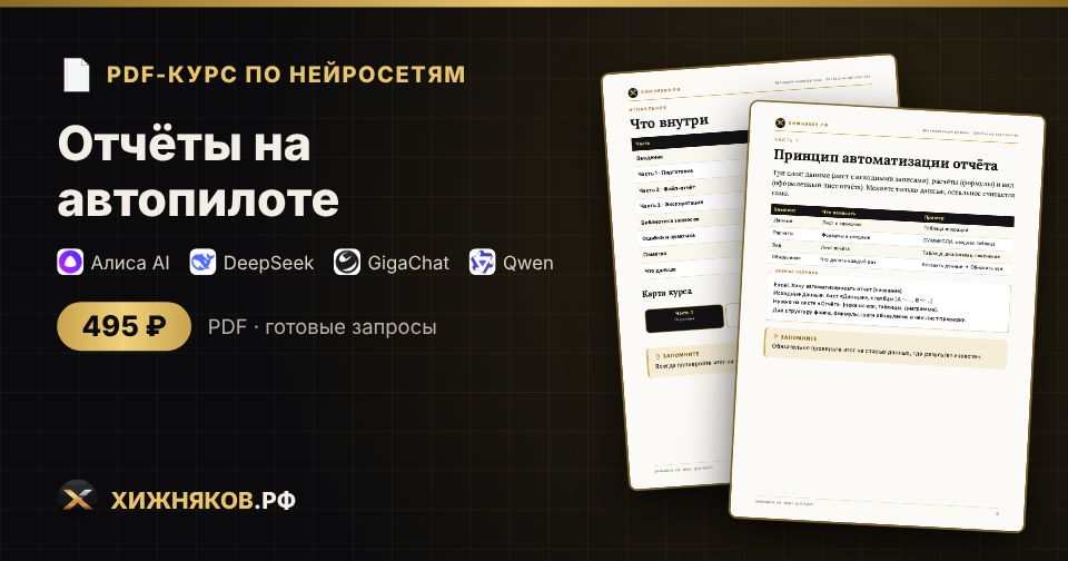 Курс: Отчёты на автопилоте