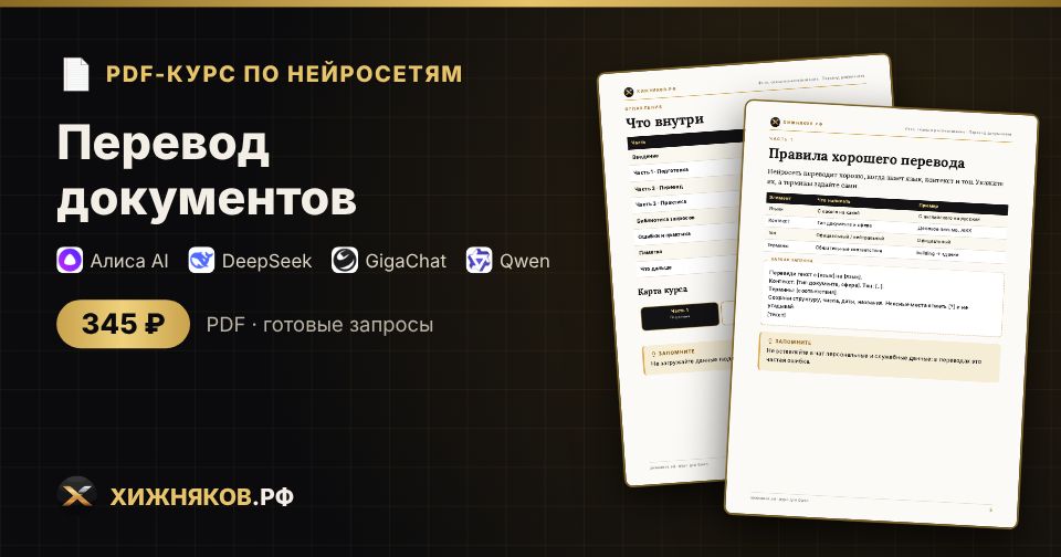 Курс: Перевод документов
