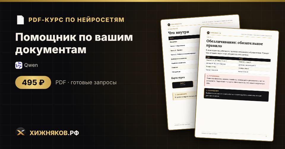 Курс: Помощник по вашим документам