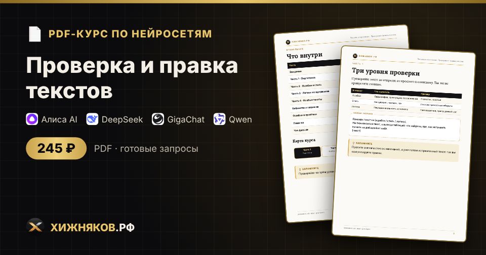 Курс: Проверка и правка текстов