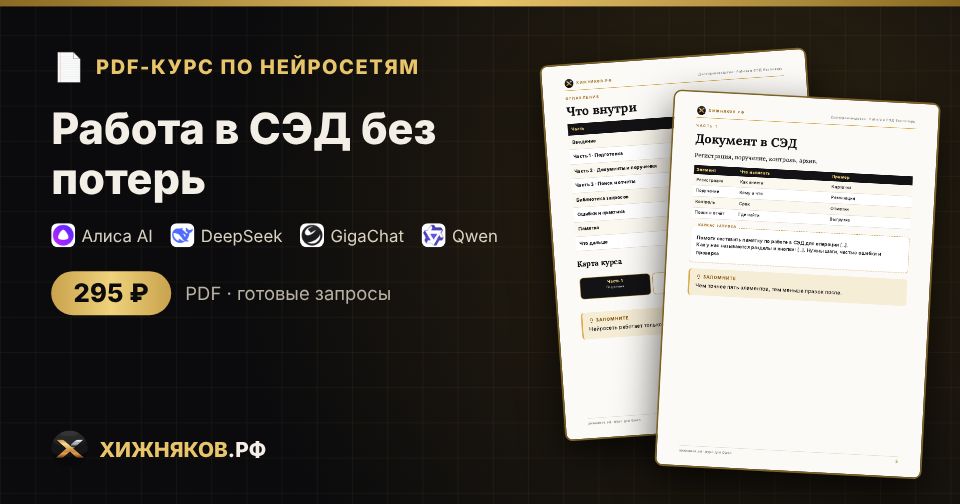 Курс: Работа в СЭД без потерь