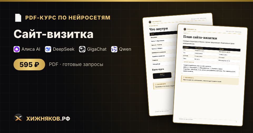 Курс: Сайт-визитка