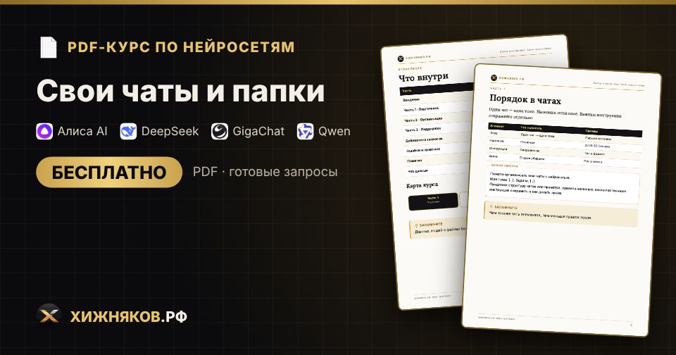 Курс: Свои чаты и папки