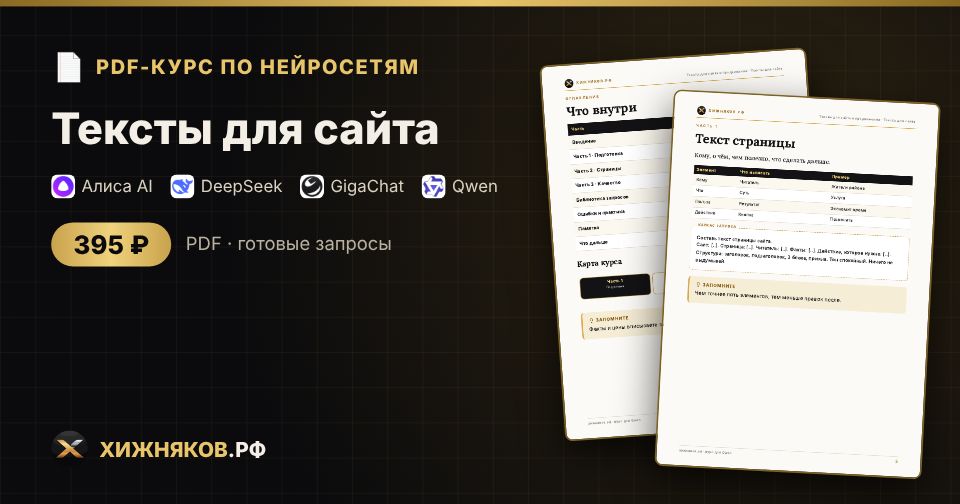 Курс: Тексты для сайта