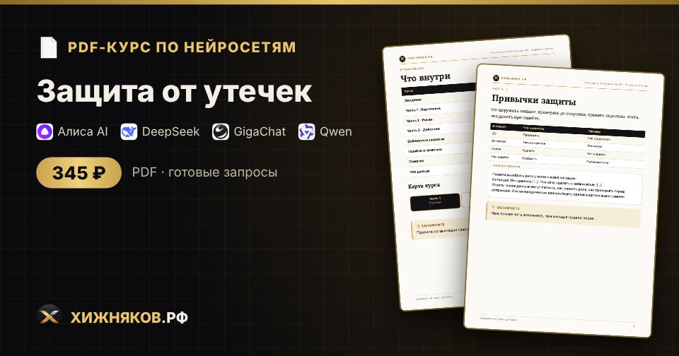Курс: Защита от утечек