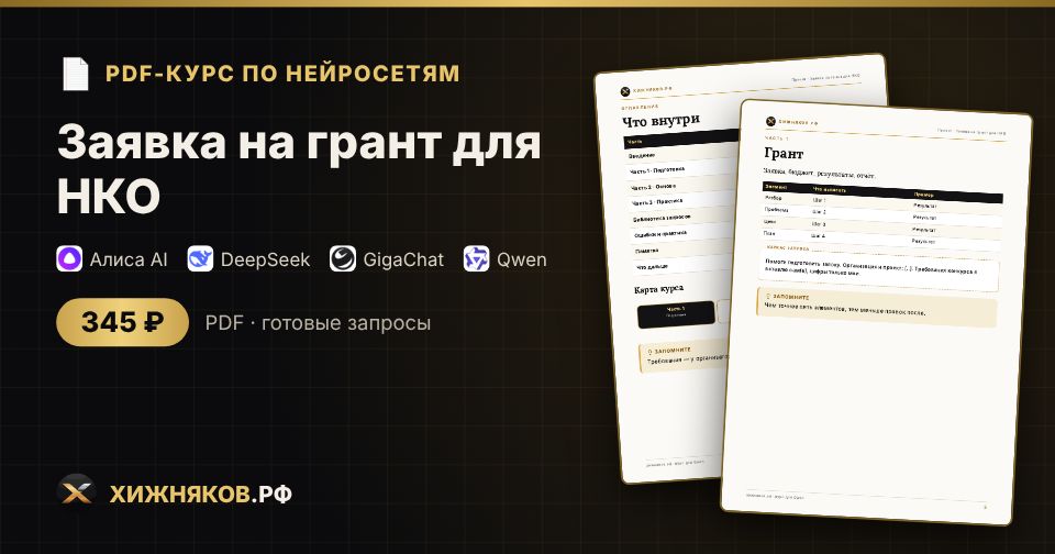 Курс: Заявка на грант для НКО
